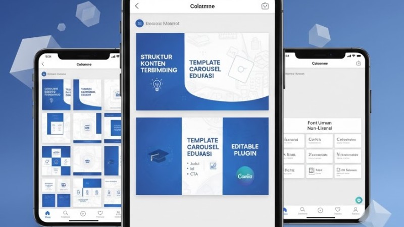 Template Carousel Edukasi – Gaya Profesional Media Sosial