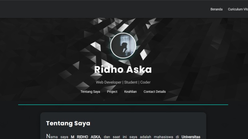 Website Portofolio Sederhana