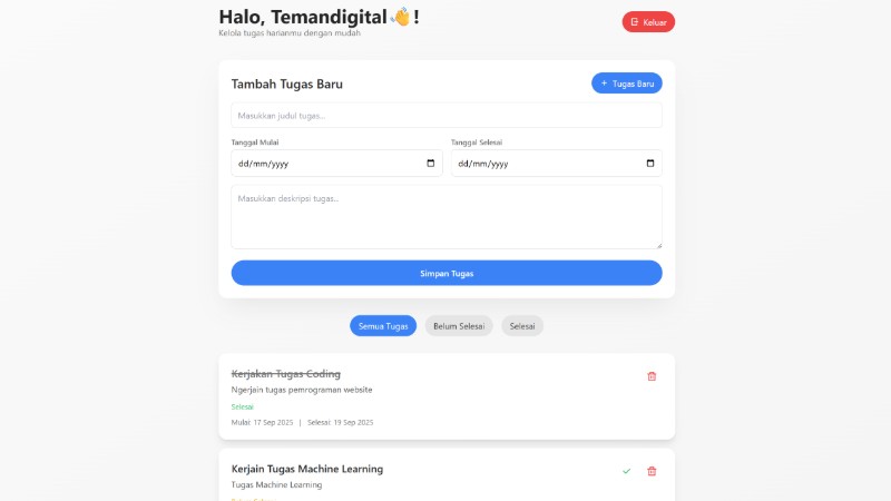 Template Website Todo List