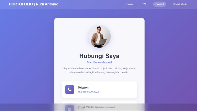 Template CV/Portovolio Kece dan Simple