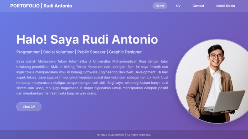 Template CV/Portovolio Kece dan Simple