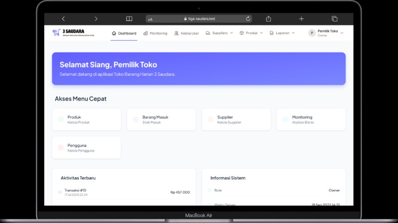 Template Website Kasir