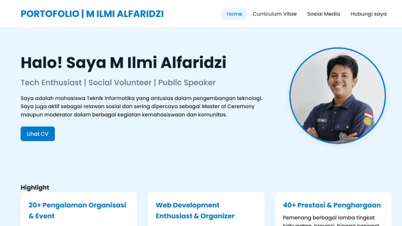 Template Website Portofolio Keren