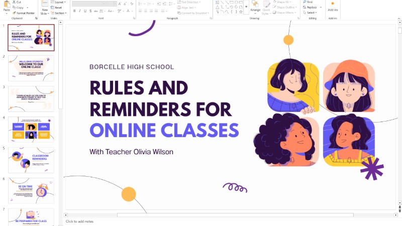 Template Presentasi Modern Minimalis
